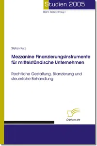 Mezzanine Finanzierungsinstrumente für mittelständische Unternehmen_cover