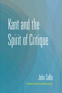 Kant and the Spirit of Critique_cover