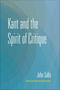 Kant and the Spirit of Critique_cover