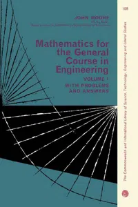 Mathematics for the General Course in Engineering_cover