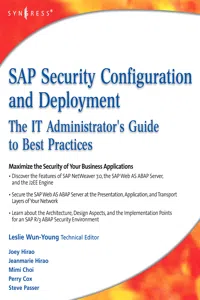SAP Security Configuration and Deployment_cover