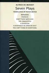 Alfred de Musset: Seven Plays_cover