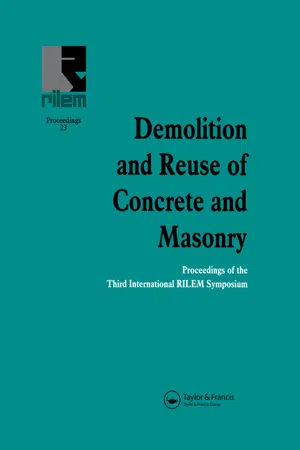 Demolition and Reuse of Concrete and Masonry