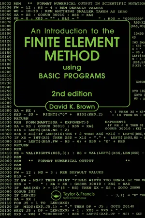 Introduction to the Finite Element Method using BASIC Programs