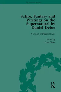 Satire, Fantasy and Writings on the Supernatural by Daniel Defoe, Part II vol 7_cover