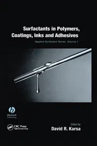 Surfactants in Polymers, Coatings, Inks, and Adhesives_cover