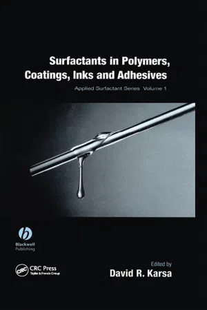 Surfactants in Polymers, Coatings, Inks, and Adhesives