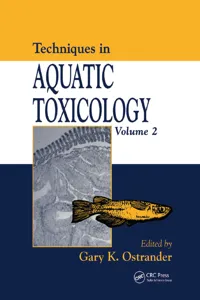 Techniques in Aquatic Toxicology, Volume 2_cover