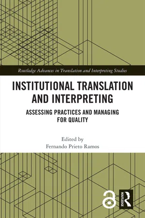 Institutional Translation and Interpreting