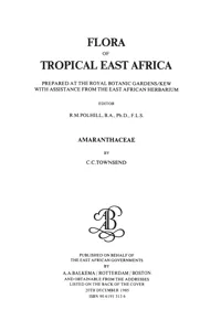 Flora of Tropical East Africa -Amaranthaceae_cover