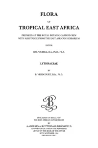 Flora of Tropical East Africa - Lythraceae_cover