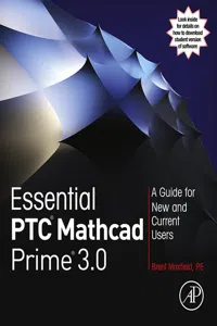 Essential PTC® Mathcad Prime® 3.0_cover