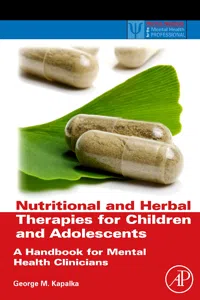 Nutritional and Herbal Therapies for Children and Adolescents_cover