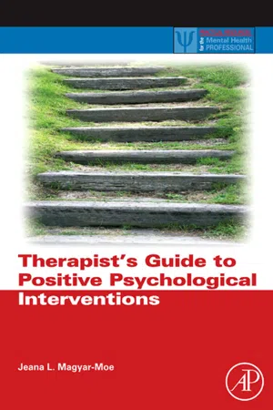 Therapist's Guide to Positive Psychological Interventions