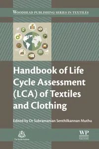 Handbook of Life Cycle Assessment of Textiles and Clothing_cover