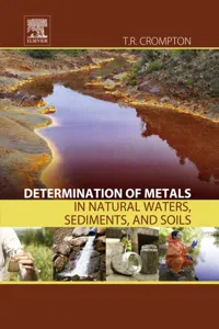 Determination of Metals in Natural Waters, Sediments, and Soils_cover