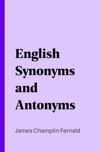 English Synonyms and Antonyms_cover