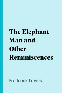 The Elephant Man and Other Reminiscences_cover