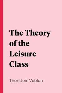 The Theory of the Leisure Class_cover