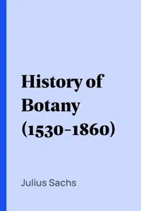History of Botany_cover