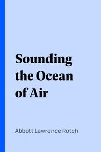 Sounding the Ocean of Air_cover