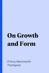 On Growth and Form_cover