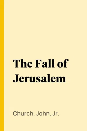 The Fall of Jerusalem