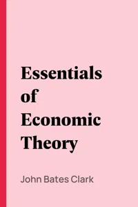 Essentials of Economic Theory_cover