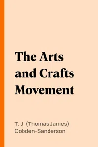 The Arts and Crafts Movement_cover