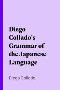 Diego Collado's Grammar of the Japanese Language_cover