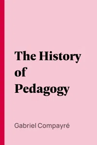 The History of Pedagogy_cover