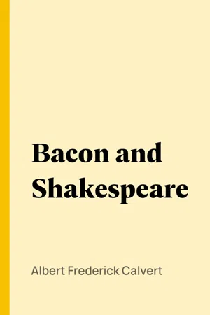 Bacon and Shakespeare