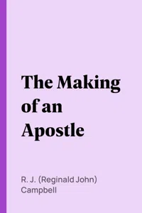 The Making of an Apostle_cover