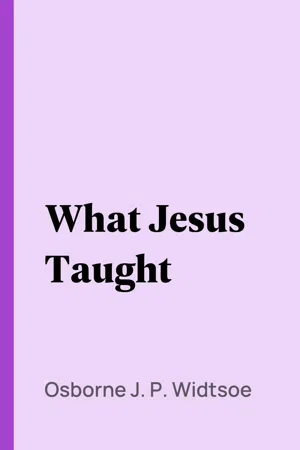 What Jesus Taught