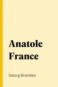 Anatole France_cover