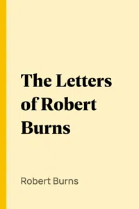 The Letters of Robert Burns_cover