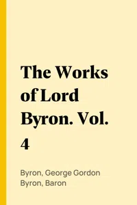 The Works of Lord Byron. Vol. 4_cover