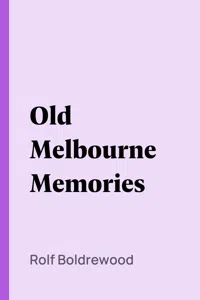 Old Melbourne Memories_cover