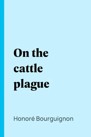 On the cattle plague