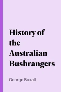 History of the Australian Bushrangers_cover