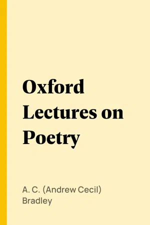 Oxford Lectures on Poetry