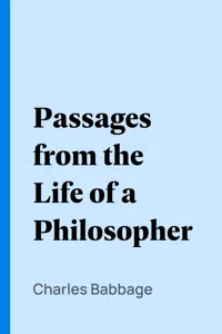 Passages from the Life of a Philosopher_cover