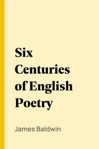 Six Centuries of English Poetry_cover