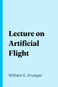 Lecture on Artificial Flight_cover