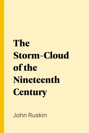 The Storm-Cloud of the Nineteenth Century