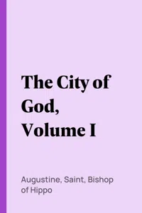 The City of God, Volume I_cover