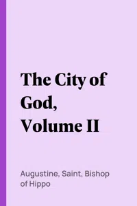 The City of God, Volume II_cover