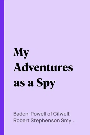 My Adventures as a Spy