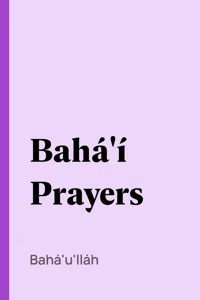 Bahá'í Prayers_cover