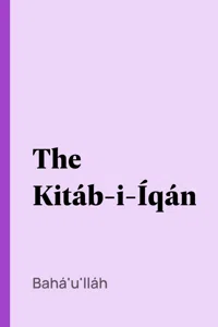 The Kitáb-i-Íqán_cover